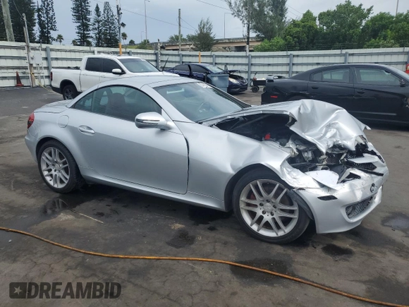 2009 Mercedes-Benz SLK 280 with VIN WDBWK54F89F192082, listed as a Copart auction lot 63422345 with 51,969 mi miles and Salvage title. Bid and sale history available at DreamBid. Image 4.