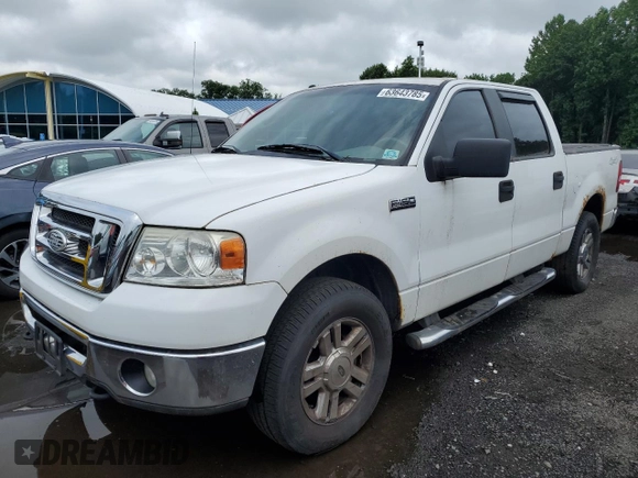 2007 Ford F-150 XLT with VIN 1FTPW14V47FA65529, listed as a Copart auction lot 63643785 with 165,445 mi miles and Clean title. Bid and sale history available at DreamBid. Image 1.