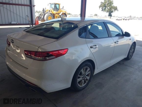 2016 Kia Optima LX with VIN KNAGT4L34G5105864, listed as a IAAI auction lot 42161194 with 106,351 mi miles. Bid and sale history available at carsss.com. Image 4.