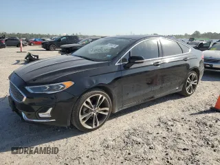 2019 Ford Fusion Titanium with VIN 3FA6P0K90KR103140, listed as a Copart auction lot 50096755 with 62,862 mi miles and Clean title. Bid and sale history available at DreamBid. Image 1.