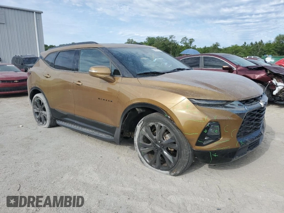 2020 Chevrolet Blazer RS z VIN 3GNKBERS0LS553823, wystawiony jako Copart lot #57867605 z przebiegiem 57 670 mil mil oraz Szkoda całkowita • Salvage title. Historia ofert i sprzedaży dostępna na DreamBid. Obrazek 4.