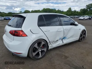 2017 Volkswagen Golf GTI S with VIN 3VW447AU2HM006775, listed as a Copart auction lot 58157214 with 48,713 mi miles and Salvage Title. Bid and sale history available at carsss.com. Image 3.