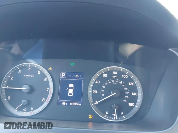 2016 Hyundai Sonata 2.4L with VIN 5NPE24AFXGH358181, listed as a IAAI auction lot 42024786 with 187,854 mi miles and . Bid and sale history available at carsss.com. Image 7.