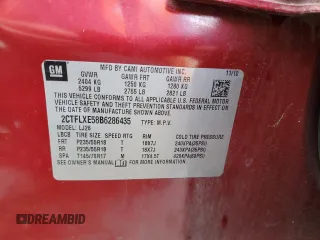2011 GMC Terrain SLT-2 with VIN 2CTFLXE58B6286435, listed as a Copart auction lot 89169125 with 164,335 mi miles and Non Repairable. Bid and sale history available at carsss.com. Image 14.