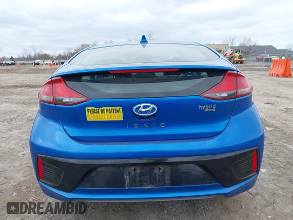 2017 Hyundai Ioniq Blue with VIN KMHC65LC7HU024102, listed as a IAAI auction lot 42057067 with 126,313 mi miles and . Bid and sale history available at DreamBid. Image 15.