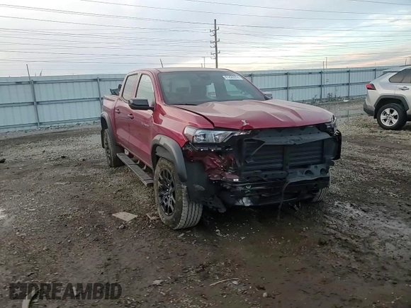 2023 Chevrolet Colorado 4WD Trail Boss with VIN 1GCPTEEK6P1199007, listed as a Copart auction lot 81426374 with Not Provided miles and Salvage Title. Bid and sale history available at carsss.com. Image 10.