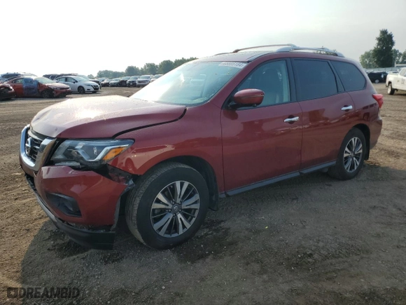 2017 Nissan Pathfinder SL with VIN 5N1DR2MM2HC907192, listed as a Copart auction lot 65805184 with NaN miles and Salvage Title. Bid and sale history available at carsss.com. Image 1.