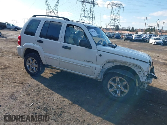 2004 Jeep Liberty Limited with VIN 1J8GL58KX4W188675, listed as a IAAI auction lot 41544924 with 131,481 mi miles. Bid and sale history available at carsss.com. Image 1.
