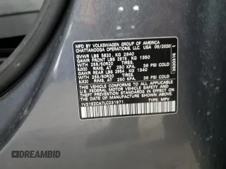 2020 Volkswagen Atlas SE with VIN 1V21E2CA7LC231971, listed as a Copart auction lot 52866725 with 75,621 mi miles and Salvage title. Bid and sale history available at DreamBid. Image 16.