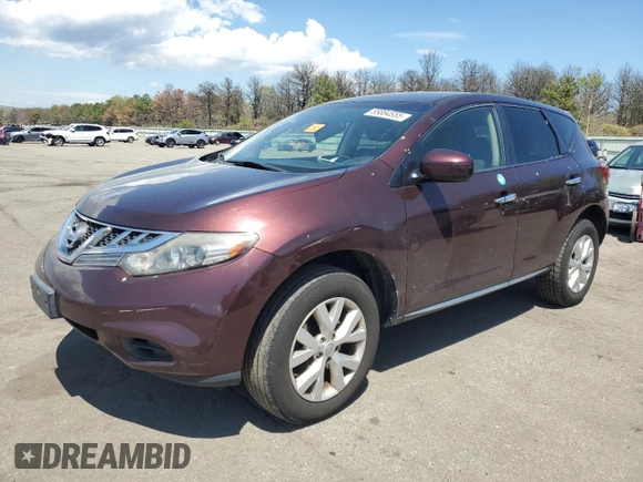 2014 Nissan Murano S with VIN JN8AZ1MWXEW500626, listed as a Copart auction lot 55884555 with 153,977 mi miles and Clean Title. Bid and sale history available at DreamBid. Image 1.