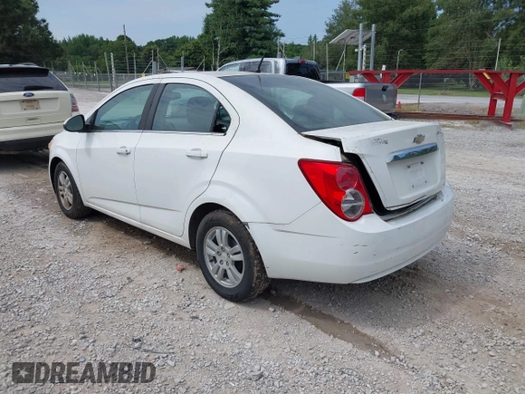 2012 Chevrolet Sonic LT with VIN 1G1JC5SH1C4126756, listed as a IAAI auction lot 42868558 with 163,633 mi miles and . Bid and sale history available at DreamBid. Image 6.