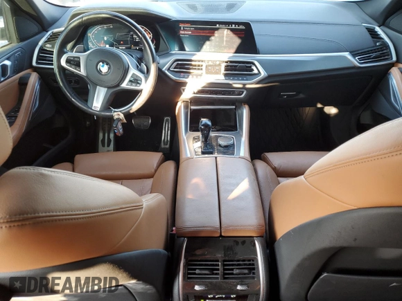 2022 BMW X6 xDrive40i with VIN 5UXCY6C08N9K10724, listed as a Copart auction lot 88091075 with 30,825 mi miles and Salvage Title. Bid and sale history available at carsss.com. Image 8.