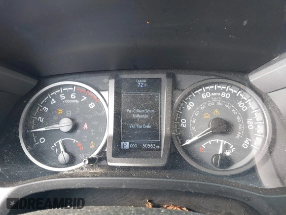 2021 Toyota Tacoma SR with VIN 5TFCZ5AN7MX255512, listed as a IAAI auction lot 42497907 with 50,563 mi miles and . Bid and sale history available at DreamBid. Image 7.
