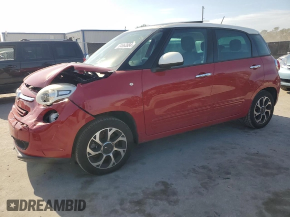 2014 FIAT 500L Easy with VIN ZFBCFABH0EZ001837, listed as a Copart auction lot 84663884 with 82,352 mi miles and Salvage Title. Bid and sale history available at carsss.com. Image 1.