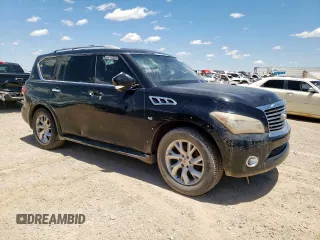 2014 Infiniti QX80 z VIN JN8AZ2NC3E9353073, wystawiony jako Copart lot #57313475 z przebiegiem 177 561 mil mil oraz Czysty tytuł • Clean title. Historia ofert i sprzedaży dostępna na DreamBid. Obrazek 4.
