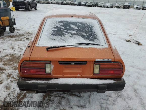 1982 Datsun 280ZX 2+2 z VIN JN1HZ06S8CX435431, wystawiony jako Copart lot #44468595 z przebiegiem 41 956 mil mil oraz Tytuł czysty. Historia ofert i sprzedaży dostępna na DreamBid. Obrazek 6.