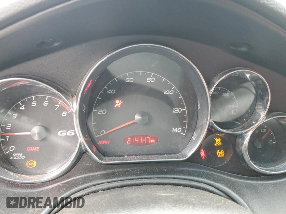 2008 Pontiac G6 GXP with VIN 1G2ZM177984162545, listed as a Copart auction lot 47970905 with 214,147 mi miles and Clean Title. Bid and sale history available at carsss.com. Image 9.
