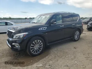 2017 Infiniti QX80 with VIN JN8AZ2NE7H9154114, listed as a Copart auction lot 58202525 with 155,750 mi miles and Salvage title. Bid and sale history available at DreamBid. Image 1.