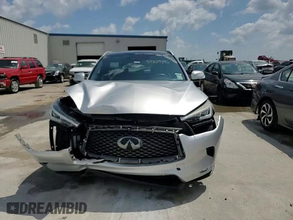 2019 Infiniti QX50 Luxe with VIN 3PCAJ5M10KF115123, listed as a Copart auction lot 57309395 with 122,978 mi miles and Salvage title. Bid and sale history available at DreamBid. Image 14.