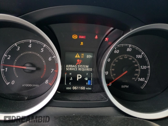 2017 Mitsubishi Lancer ES with VIN JA32V2FW6HU006700, listed as a Copart auction lot 65908123 with 61,160 mi miles. Bid and sale history available at carsss.com. Image 9.