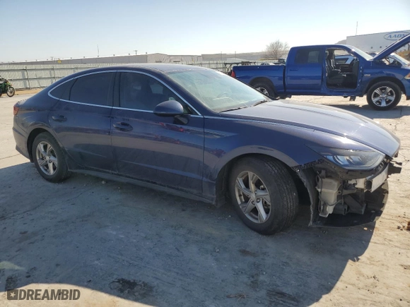2022 Hyundai Sonata SE with VIN 5NPEG4JA8NH141585, listed as a Copart auction lot 42808995 with 56,170 mi miles and Salvage Title. Bid and sale history available at carsss.com. Image 4.