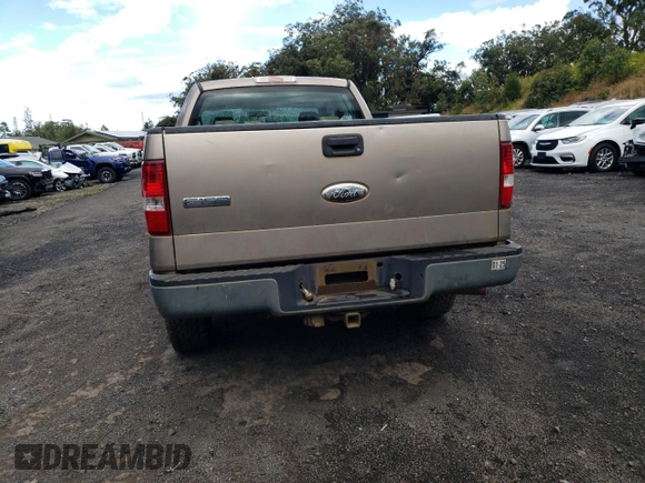 2006 Ford F-150 STX with VIN 1FTRX14W86KA81835, listed as a Copart auction lot 43659865 with 124,713 mi miles and Salvage Title. Bid and sale history available at carsss.com. Image 6.