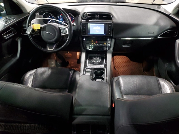 2018 Jaguar F-Pace 25t Prestige with VIN SADCK2FXXJA255410, listed as a Copart auction lot 45958285 with 90,423 mi miles and Salvage Title. Bid and sale history available at DreamBid. Image 8.