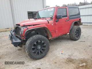 2014 Jeep Wrangler Sport with VIN 1C4AJWAG6EL117071, listed as a Copart auction lot 44582975 with Not Provided miles and Salvage Title. Bid and sale history available at carsss.com. Image 1.