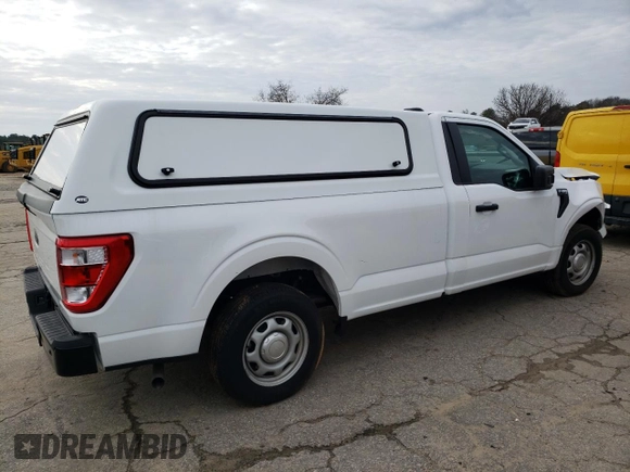 2023 Ford F-150 XL with VIN 1FTMF1CB7PKE34062, listed as a Copart auction lot 85287124 with Not Provided miles and Salvage Title. Bid and sale history available at carsss.com. Image 3.