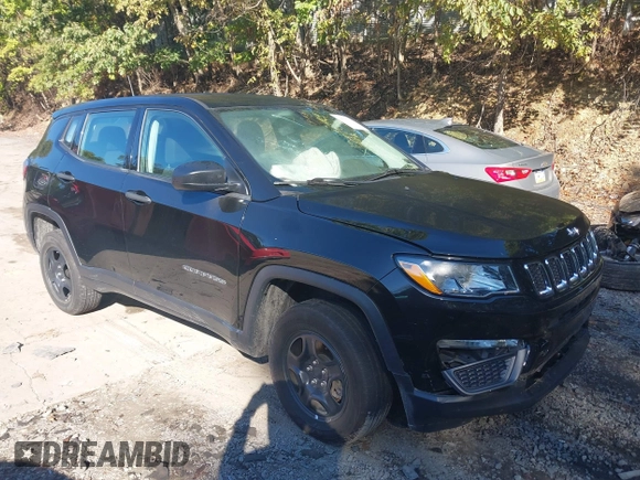 2021 Jeep Compass Sport with VIN 3C4NJDAB9MT591500, listed as a IAAI auction lot 40517034 with 58,230 mi miles and . Bid and sale history available at DreamBid. Image 1.