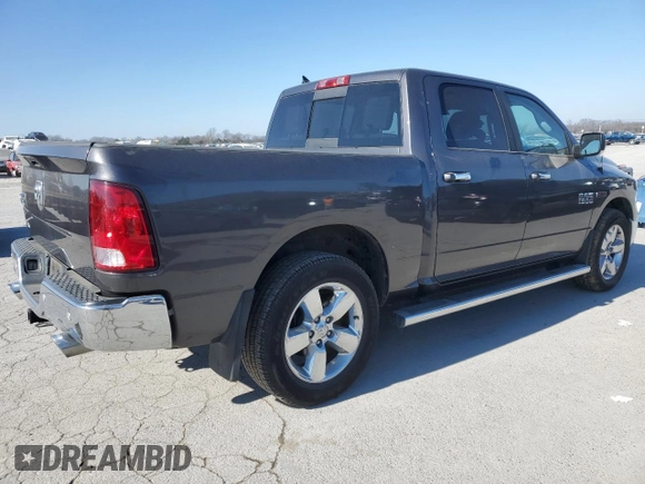 2018 Ram 1500 Lone Star Silver with VIN 1C6RR6LM2JS225662, listed as a Copart auction lot 88534335 with 78,842 mi miles and Salvage title. Bid and sale history available at DreamBid. Image 3.