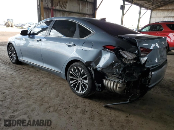 2015 Hyundai Genesis 3.8L with VIN KMHGN4JE0FU094296, listed as a Copart auction lot 51347655 with 89,840 mi miles and Salvage Title. Bid and sale history available at DreamBid. Image 2.