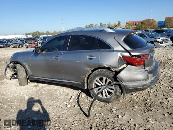 2009 Infiniti FX35 with VIN JNRAS18W69M158460, listed as a Copart auction lot 76367334 with 232,036 mi miles and Salvage Title. Bid and sale history available at carsss.com. Image 2.