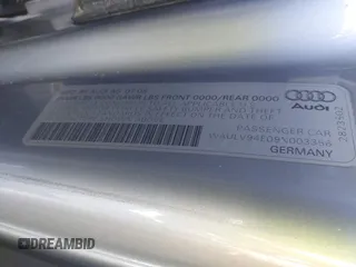 2009 Audi A8 z VIN WAULV94E09N003356, wystawiony jako IAAI lot #41387468 z przebiegiem 101 926 mil mil oraz . Historia ofert i sprzedaży dostępna na DreamBid. Obrazek 9.
