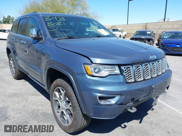 2019 Jeep Grand Cherokee Overland with VIN 1C4RJFCG6KC726690, listed as a IAAI auction lot 41421299 with 116,190 mi miles. Bid and sale history available at carsss.com. Image 1.