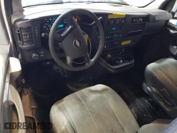 2012 Chevrolet Express Cargo with VIN 1GCSGAFX9C1102605, listed as a Copart auction lot 39816934 with 134,786 mi miles and Salvage title. Bid and sale history available at DreamBid. Image 8.