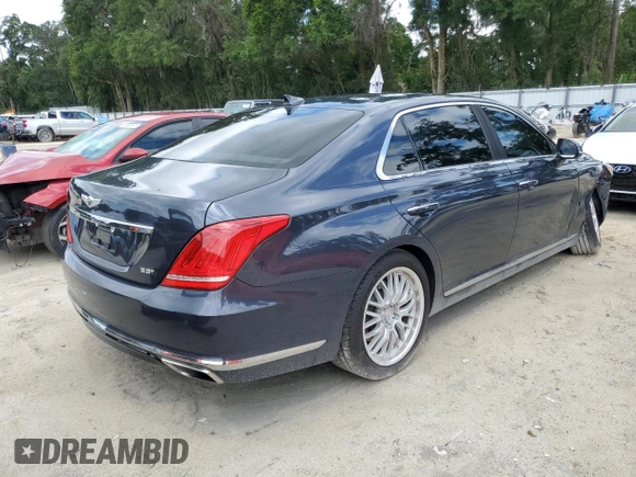 2017 Genesis G90 Premium z VIN KMHG34JA7HU027345, wystawiony jako Copart lot #56495385 z przebiegiem 46 445 mil mil oraz Szkoda całkowita • Salvage title. Historia ofert i sprzedaży dostępna na DreamBid. Obrazek 3.