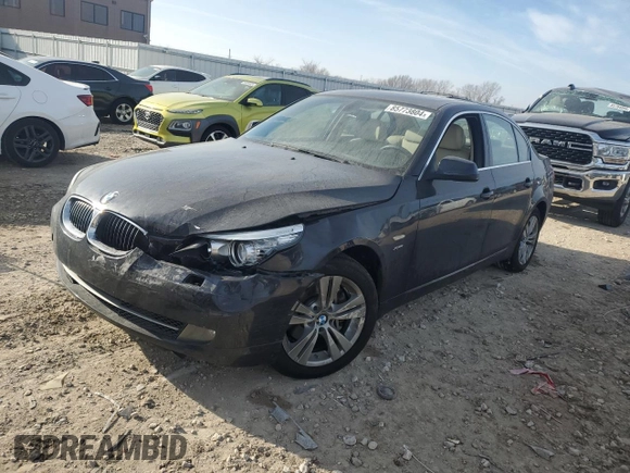 2010 BMW 5 Series 528i xDrive with VIN WBANV1C53AC445348, listed as a Copart auction lot 85773804 with 146,573 mi miles and Salvage Title. Bid and sale history available at carsss.com. Image 1.