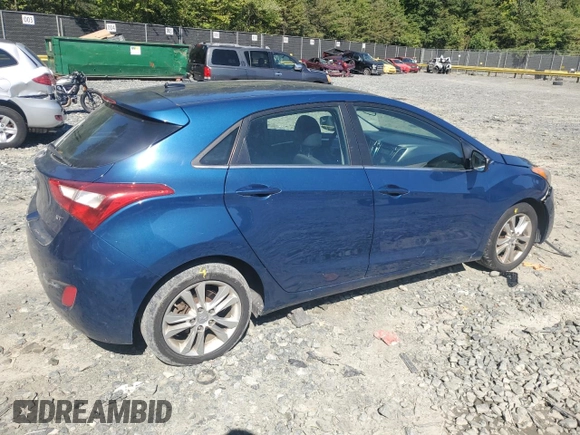 2014 Hyundai Elantra GT with VIN KMHD35LH4EU215285, listed as a Copart auction lot 69930014 with 0 mi miles and Salvage Title. Bid and sale history available at carsss.com. Image 3.
