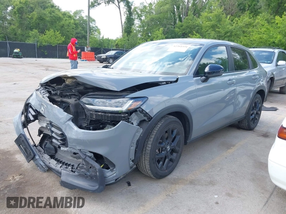 2024 Honda HR-V Sport with VIN 3CZRZ2H59RM764412, listed as a IAAI auction lot 42264334 with 19,406 mi miles and . Bid and sale history available at DreamBid. Image 17.