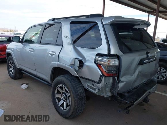 2021 Toyota 4Runner TRD Off Road Premium with VIN JTERU5JR1M5872195, listed as a IAAI auction lot 41669748 with 42,532 mi miles and . Bid and sale history available at DreamBid. Image 3.