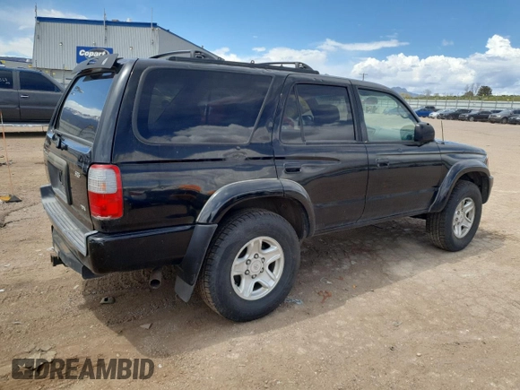 2000 Toyota 4Runner SR5 with VIN JT3GN86R3Y0165819, listed as a Copart auction lot 55348895 with 215,740 mi miles and Clean Title. Bid and sale history available at DreamBid. Image 3.