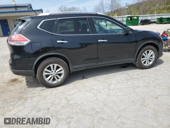 2016 Nissan Rogue SV with VIN KNMAT2MVXGP647312, listed as a Copart auction lot 53097615 with 129,399 mi miles and Salvage Title. Bid and sale history available at DreamBid. Image 3.