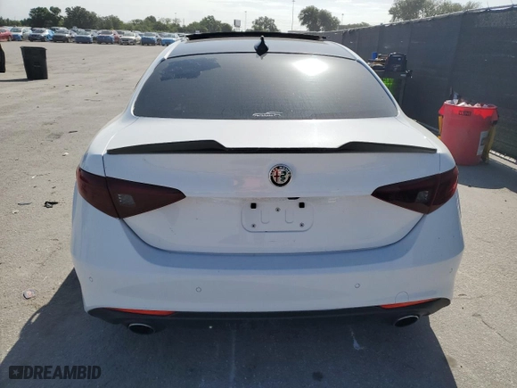 2017 Alfa Romeo Giulia Ti with VIN ZARFAECN9H7561897, listed as a Copart auction lot 52735005 with 63,586 mi miles and Clean Title. Bid and sale history available at carsss.com. Image 6.