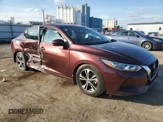 2020 Nissan Sentra SV with VIN 3N1AB8CV6LY311062, listed as a Copart auction lot 77879454 with 22,283 mi miles and Salvage Title. Bid and sale history available at DreamBid. Image 4.
