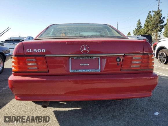 1994 Mercedes-Benz SL 5.0L with VIN WDBFA67E8RF096304, listed as a Copart auction lot 52982185 with 218,302 mi miles and Clean title. Bid and sale history available at DreamBid. Image 6.