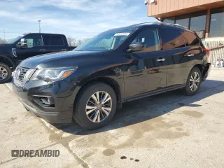 2018 Nissan Pathfinder SV z VIN 5N1DR2MM9JC638534, wystawiony jako Copart lot #53893405 z przebiegiem 120 397 mil mil oraz Szkody całkowita. Historia ofert i sprzedaży dostępna na DreamBid. Obrazek 1.
