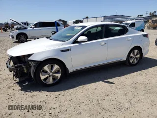 2015 Kia Optima Hybrid EX with VIN KNAGN4AD9F5080125, listed as a Copart auction lot 52400545 with 128,724 mi miles and Salvage Title. Bid and sale history available at carsss.com. Image 1.