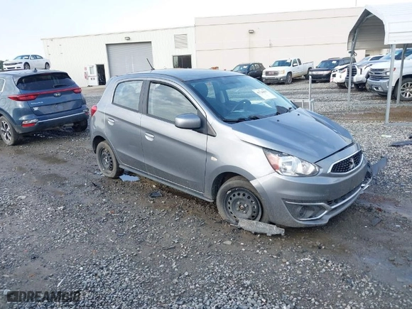 2020 Mitsubishi Mirage ES with VIN ML32A3HJ9LH002486, listed as a IAAI auction lot 41726837 with 48,154 mi miles. Bid and sale history available at carsss.com. Image 1.