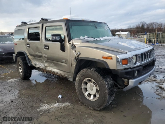 2008 Hummer H2 SUV with VIN 5GRGN23808H107414, listed as a Copart auction lot 81825854 with 250,205 mi miles and Salvage Title. Bid and sale history available at carsss.com. Image 4.